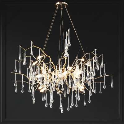 现代轻奢吊灯3D模型下载